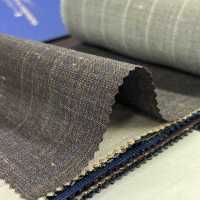 15CN1577 CANONIC カノニコ WOOL SILK&LINEN TROPICAL 茶 ペンシルストライプ[生地] CANONICO サブ画像