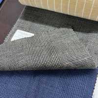 15CN1580 CANONIC カノニコ 21μ WOOL&LINEN TROPICAL 茶 グレンチェック[生地] CANONICO サブ画像