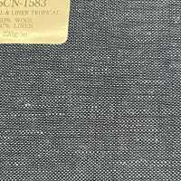 15CN1583 CANONIC カノニコ 21μ WOOL&LINEN TROPICAL 青 無地[生地] CANONICO サブ画像