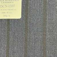 15CN1597 CANONIC カノニコ 21μ RUSTIC TROPICAL ストライプ 紺[生地] CANONICO サブ画像